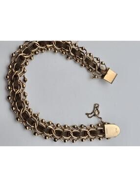 Vtg Eton 1/20 12K Gold-Filled Bracelet –32g Bold Mid-Century